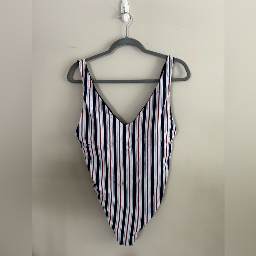 Red White & Blue BCA By Rebecca Virtue Reversible One Piece 12